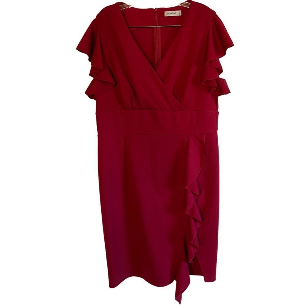 Gorgeous Red Wine Dress by Jasambac, Size XL